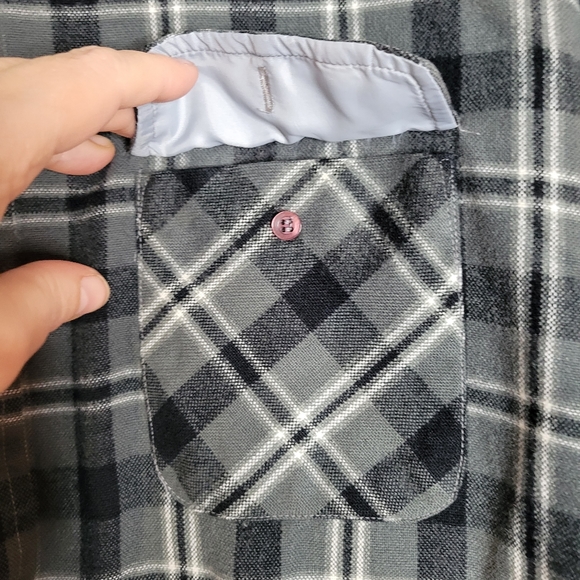 Mens Ozark Trail Plaid Long Sleeve Button front shirt Size Large - Picture 3 of 9